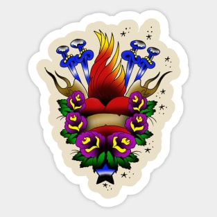 Heart and Daggers Sticker